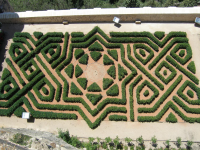 Garden at the Alcazar (fortress) in Segovia
